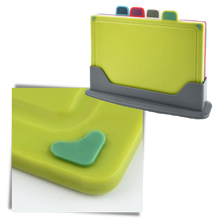 Carica l'immagine nel visualizzatore di Gallery, Set di taglieri 4 pezzi con supporto - Ozerty