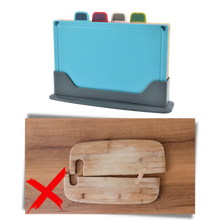 Carica l'immagine nel visualizzatore di Gallery, Set di taglieri 4 pezzi con supporto - Ozerty