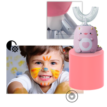 Carica l'immagine nel visualizzatore di Gallery, Spazzolino da denti elettrico a forma di u per bambini
