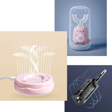 Carica l'immagine nel visualizzatore di Gallery, Spazzolino da denti elettrico a forma di u per bambini