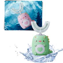 Carica l'immagine nel visualizzatore di Gallery, Spazzolino da denti elettrico a forma di u per bambini