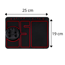 Carica l'immagine nel visualizzatore di Gallery, Cuscinetto antiscivolo e supporto per telefono per auto - Ozerty