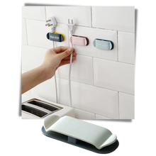 Carica l'immagine nel visualizzatore di Gallery, Confezione da 4 clip di fissaggio per cavi adesivi - Ozerty