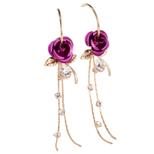 Carica l'immagine nel visualizzatore di Gallery, Orecchini con nappe rosa - Ozerty