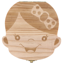 Carica l'immagine nel visualizzatore di Gallery, Scatola di legno per denti da latte