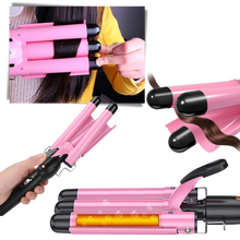 Carica l'immagine nel visualizzatore di Gallery, Arricciacapelli a triplo cilindro in ceramica - Ozerty