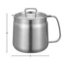 Carica l'immagine nel visualizzatore di Gallery, Pentola per friggere in acciaio inox 2 in 1 - Ozerty