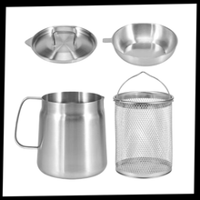 Carica l'immagine nel visualizzatore di Gallery, Pentola per friggere in acciaio inox 2 in 1 - Ozerty