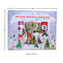 Carica l'immagine nel visualizzatore di Gallery, Calendario dell'Avvento degli gnomi con conto alla rovescia di 31 giorni - Ozerty
