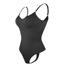 Carica l'immagine nel visualizzatore di Gallery, Tuta modellante per il corpo senza cuciture a 360° -Nero - Ozerty