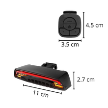 Carica l'immagine nel visualizzatore di Gallery, Luce posteriore di sicurezza della bicicletta con indicatori - Ozerty