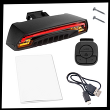 Carica l'immagine nel visualizzatore di Gallery, Luce posteriore di sicurezza della bicicletta con indicatori - Ozerty