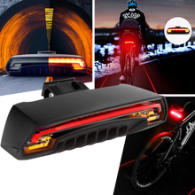 Carica l'immagine nel visualizzatore di Gallery, Luce posteriore di sicurezza della bicicletta con indicatori - Ozerty