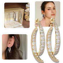 Carica l'immagine nel visualizzatore di Gallery, Orecchini a croce in argento/oro - Ozerty