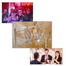 Carica l'immagine nel visualizzatore di Gallery, Orecchini a croce in argento/oro