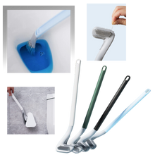 Carica l'immagine nel visualizzatore di Gallery, Scopino da toilette con manico lungo e base a muro - Ozerty