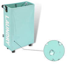 Carica l'immagine nel visualizzatore di Gallery, Cestino da bucato portatile con ruote