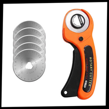 Carica l'immagine nel visualizzatore di Gallery, Taglierina a rullo per tessuti con cinque lame da 45 mm - Ozerty