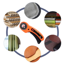 Carica l'immagine nel visualizzatore di Gallery, Taglierina a rullo per tessuti con cinque lame da 45 mm - Ozerty