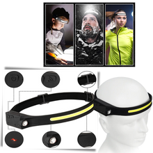 Carica l'immagine nel visualizzatore di Gallery, Lampada frontale a led ricaricabile