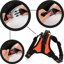 Carica l'immagine nel visualizzatore di Gallery, Imbracatura per cani a sella regolabile riflettente