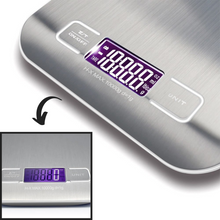 Carica l'immagine nel visualizzatore di Gallery, Bilancia da cucina digitale LCD in acciaio inox - Ozerty