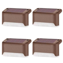 Carica l'immagine nel visualizzatore di Gallery, Luci LED solari per gradini (4 pezzi)