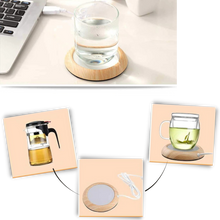 Carica l'immagine nel visualizzatore di Gallery, Scaldabicchieri elettrico USB in legno - Ozerty
