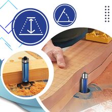 Carica l'immagine nel visualizzatore di Gallery, Punte da fresa anti-schiacciamento per legno - Ozerty