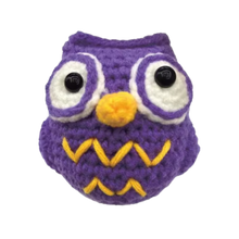 Carica l'immagine nel visualizzatore di Gallery, Kit di Animali all'Uncinetto per Principianti -Gufo viola - Ozerty