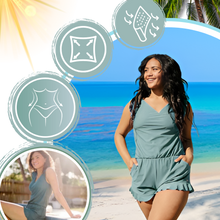 Carica l'immagine nel visualizzatore di Gallery, Pagliaccetto da bagno con reggiseno incorporato - Ozerty