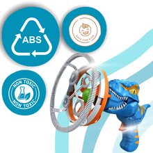 Carica l'immagine nel visualizzatore di Gallery, Macchina per bolle di sapone colorate a forma di dinosauro - Ozerty