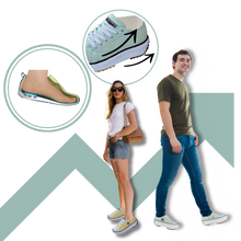 Carica l'immagine nel visualizzatore di Gallery, Sneaker in tela antiscivolo comodamente rialzata - Ozerty