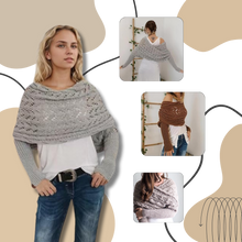 Carica l'immagine nel visualizzatore di Gallery, Accogliente Coprispalle Lavorato a Maglia - Ozerty