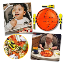 Carica l'immagine nel visualizzatore di Gallery, Set di piatti e utensili per un'alimentazione creativa e costruttiva - Ozerty