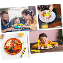 Carica l'immagine nel visualizzatore di Gallery, Set di piatti e utensili per un'alimentazione creativa e costruttiva - Ozerty