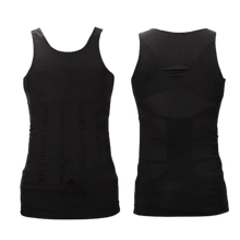 Carica l'immagine nel visualizzatore di Gallery, Body Shaper dimagrante discreto da uomo -Nero/SNero/MNero/LNero/XLNero/XXL - Ozerty