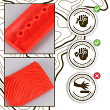 Carica l'immagine nel visualizzatore di Gallery, Strumento a doppia gomma per venatura del legno - Ozerty