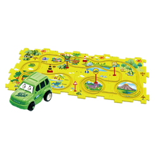 Carica l'immagine nel visualizzatore di Gallery, Set di piste educative per auto elettriche -Dinosauro/15 Pezzi - Ozerty