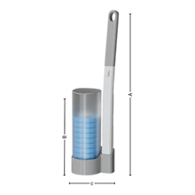 Carica l'immagine nel visualizzatore di Gallery, Spazzola per WC monouso a pulizia efficiente - Ozerty