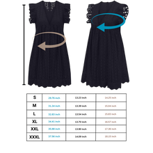Carica l'immagine nel visualizzatore di Gallery, Abito elegante in broderie anglaise - Ozerty