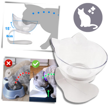 Carica l'immagine nel visualizzatore di Gallery, Ciotola comfort rialzata per gatti - Ozerty