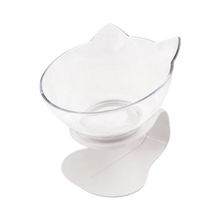 Carica l'immagine nel visualizzatore di Gallery, Ciotola comfort rialzata per gatti -Trasparente/Singolo - Ozerty