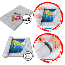 Carica l'immagine nel visualizzatore di Gallery, Tappetino per Puzzle in Feltro Arrotolabile - Ozerty