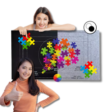 Carica l'immagine nel visualizzatore di Gallery, Tappetino per Puzzle in Feltro Arrotolabile - Ozerty