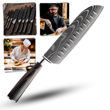 Carica l'immagine nel visualizzatore di Gallery, Coltello giapponese in legno Forest Pakkawood - Ozerty