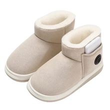 Carica l'immagine nel visualizzatore di Gallery, Scarpe Termiche in Cotone Riscaldate con Grafene -Beige - Ozerty
