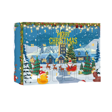 Carica l'immagine nel visualizzatore di Gallery, Calendario delle anatre dell'Avvento per Halloween e Natale -Anatre gialle di Natale - Ozerty