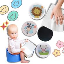 Carica l'immagine nel visualizzatore di Gallery, Adesivi per l'Educazione al Vasino Attivati dal Calore - Ozerty