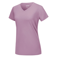 Carica l'immagine nel visualizzatore di Gallery, Maglia con scollo a V a raffreddamento istantaneo da donna -Grigio Viola - Ozerty